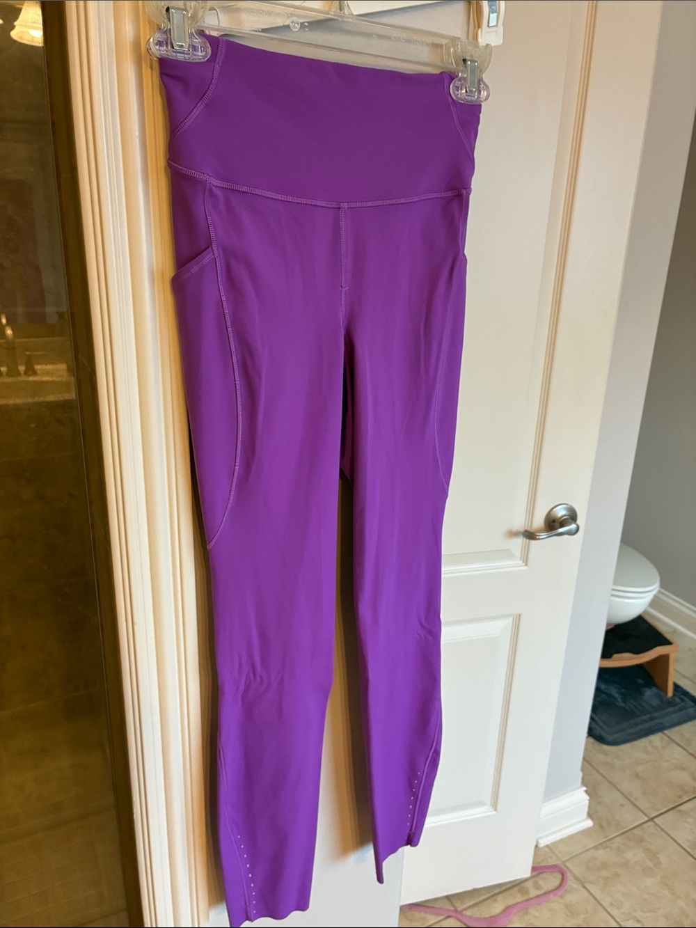 lululemon athletica Vibrant Purple High-Rise Leggings with Side Pocket